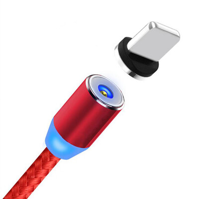 

Magnetic Adpter Cable Type-C Port LED Fast Charging Wire Cable Line Converter For Samsung Xiaomi Huawei Android Mobile Phones