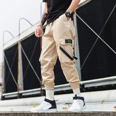 

Gobestart Mens Fashion New Style Individual Pure Color Overalls Nine-Minute Trousers Pant
