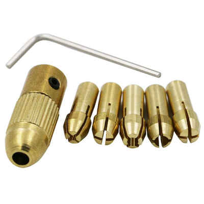 

05-3Mm Small Electric Drill Bit Collet Drill Chuck Set With Allen Wrench