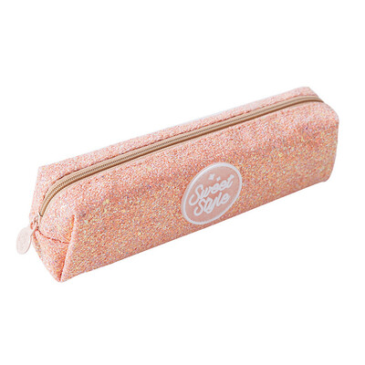 

Siaonvr Creative Sequins Large Capacity Student Stationery Pencil Case School Supplies