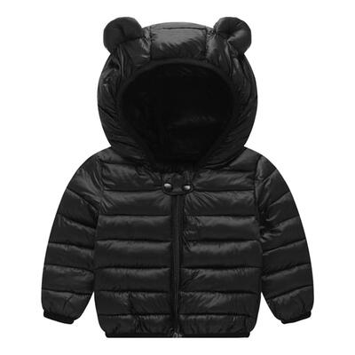 

Light Children Bear Ear Winter Jacket Kids Boys Girls Down Hoodies Coat