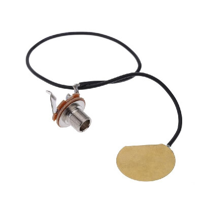 

Acoustic Guitar Transducer Pre-Wired Amplifier Piezo Jack Pickup Accessory