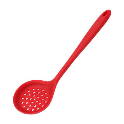 

Water Leaking Spoon Silicone Slotted Skimmer Soup Colander Cooking Tools