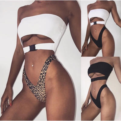 

Women Bandage Bikini Set Push-up Padded Bra Beach Swimsuit Bathing Suit Swimwear