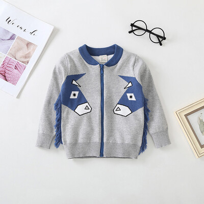 

Toddler Infant Baby Boy Girls Zipper A Iittle Donkey Cartoon Printing Coat Tops