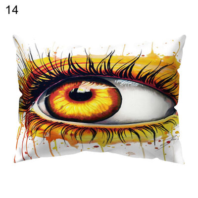 

Modern Colorful Eye Print Pillow Case Sofa Waist Throw Cushion Cover Home Decor