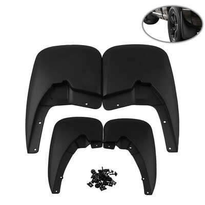 

Tailored Brand New Car Mud Guards SplashGuards Molded 4 Piece Front And Rear