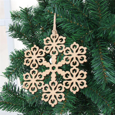 

〖Follure〗10pcs Wooden Pendant Christmas Decorations Childrens Home Decoration Gifts