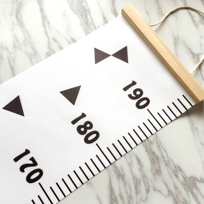 

〖Follure〗Baby Height Growth Chart Hanging Rulers Kids Room Wall Wood Frame Home Decor New
