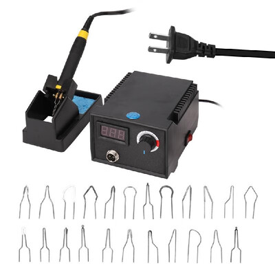 

Multifunctional Digital Electric Gourd Wooden Pyrography Machine Pointer Instrument with 23pcs Heating Pen Heads
