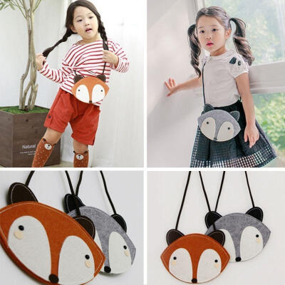 

Cute Fox Bag Baby Children Boys Girls Cartoon Messengers Shouder Bags Handbag