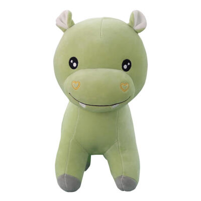 

Cute Hippo Plush Toys Cotton Stuffed Soft Animal Cartoon Pillow Cushion