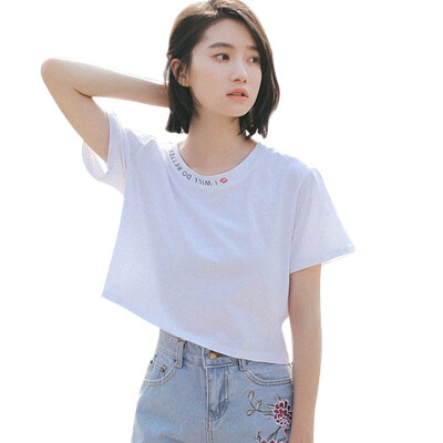 

Harajuku I WILL DO BETTER Letters Print T shirt Women Korean Casual Loose Crop Tops Female T-shirt Short Sleeve T Shirts