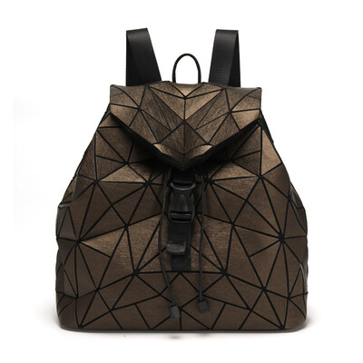 

Fashion hipsters Creative folding backpacks Silk plaid backpacks