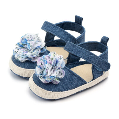 

Flowers Baby Girls Sandals Breathable Anti-Slip Baby Shoes Floral Print Sandals Toddler Soft Soled Princess Sandals