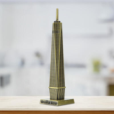 

Greensen Novelty Metal New York Freedom Tower Model Home Office Decor Ornaments Handcrafted Collections