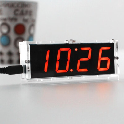 

51 Single-chip Microcomputer Light-control LED Digital Display Electronic Clock Making Kit DIY Manufacturing Accessories Parts