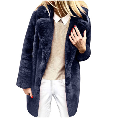 

Toponeto Womens Ladies Warm Coat Jacket Lapel Winter Long Outerwear Tops