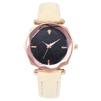 

Explosion models full of stars fashion ladies octagonal belt watch simple student table