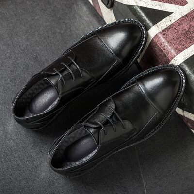 

Leather shoes mens spring Korean mens business casual shoes England small leather shoes mens leather trend mens shoes 15004-A