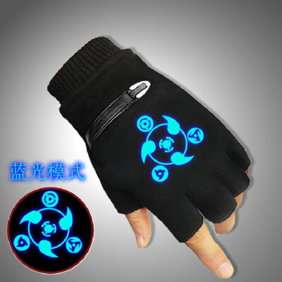 

Luminous gloves warm touch screen mens personality fashion gloves riding driving tide section autumn&winter Korean version Bl