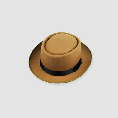 

BRITISH STYLE BREAKING BAD PORKPIE CLASSIC TRILBY TEXTURED HAT CAP MENS PORK PIE