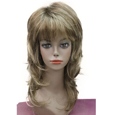 

StrongBeauty Natural Synthetic Capless Full Medium Long Wig Wavy Blonde Wigs For Women 12 Colors