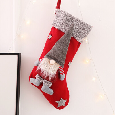 

Tailored Christmas Ornaments Faceless Doll Christmas Socks Candy Bag Gift Bag
