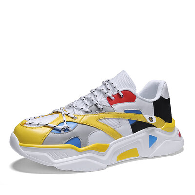 

Sports shoes mens breathable white shoes trend mesh travel shoes wild tide shoes