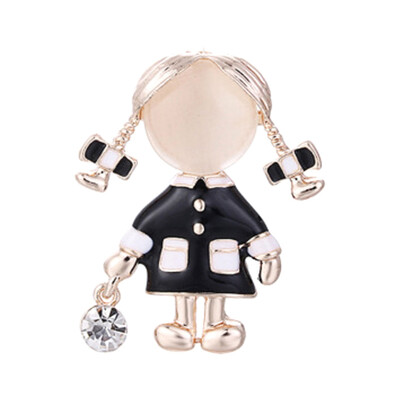 

Casual Popular Bunches Little Girl Shiny Brooch Pin Women Shirt Suits Scarf Decoration