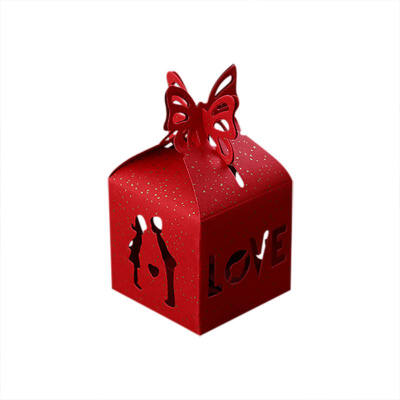 

Wedding Candy Box Festival PartyGift Treat Chocolate Wrappers Bags Hollow Butterfly Decorative Bridal Favor Holders Gift Box