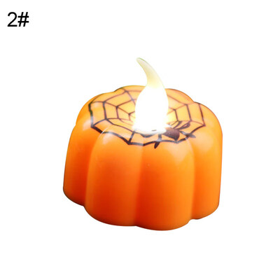 

112Pcs Pumpkin Spider LED Candle Lamp Halloween Party Home Night Light Decor