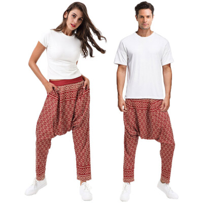 

Unisex Fashion Sport Jogging Couple Printed Casual Sweatpants Drawstring Pants