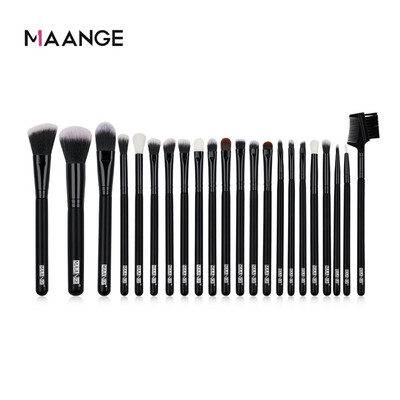 

Toponeto 22 Pcs Wooden Handle Makeup Brush Powder Base Powder Paint Set Makeup Tools