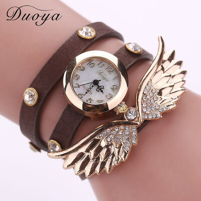 

Duoya around the circle table big wings watch ladies fashion casual bracelet watch