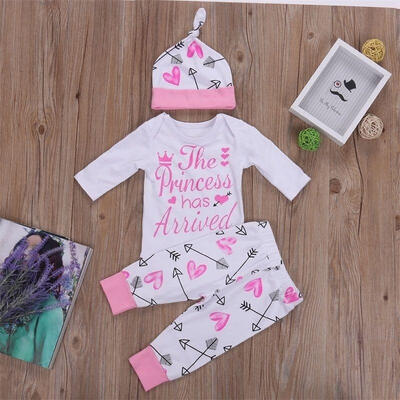 

Newborn Toddler Baby Girls Clothes Romper Jumpsuit BodysuitPants Outfits Set