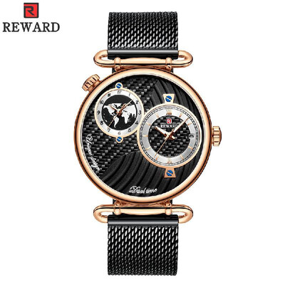 

REWARD Men Sport Watches Waterproof Outdoor Wristwatch Mens Quartz Military Army Watch Dual Display for Men
