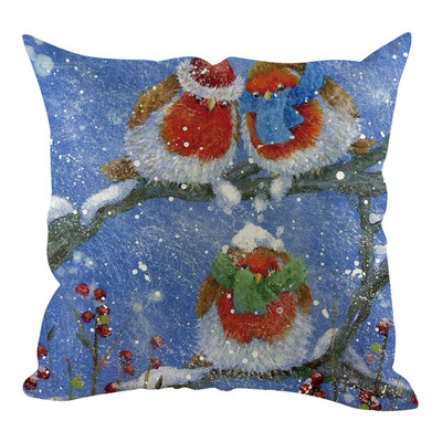 

Siaonvr Christmas Pillow Cover Pillowcases Decorative Sofa Cushion Cover Home Decoration