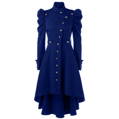 

Medieval Steampunk Women Retro Irregular Coat Jacket Tailcoat Tuxedo Windbreaker