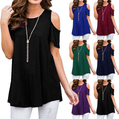 

Women Short Sleeve Loose T Shirts Fashion Ladies Summer Casual Blouse Tops Shirt