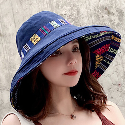 

Double-sided fishermans hat Korean casual big-brim sunshade hat outdoor fashion beach cap sun-proof hat