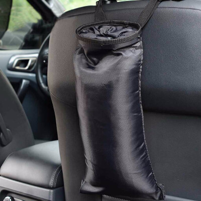 

〖Follure〗Portable Car Trash Can Garbage Bin Bag Organizer For Vehicles Leak-proof Black