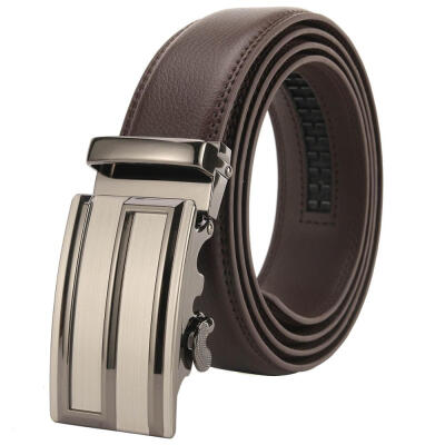 

top quality brown belt Cowskin be luxury mens genuine leather belts men automatic alloy buckle better gifts business choice