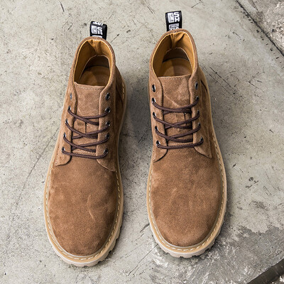 

Martin shoes high to help casual mens Martin shoes trend fashion Martin boots retro motorcycle boots