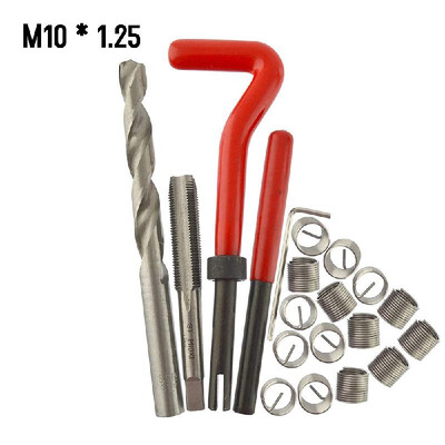 

15Pcs Metric Thread Repair Insert Kit M5 M6 M8 M10 M12 M14 Helicoil Car Pro Coil Tool M14 15