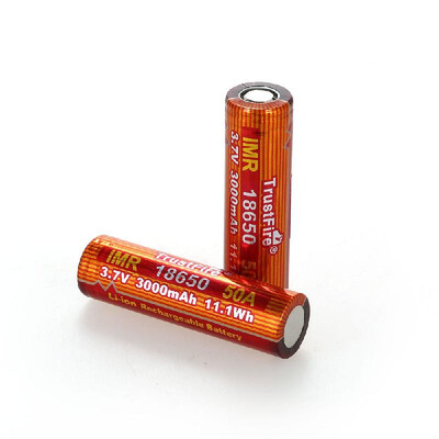 

TrustFire 2PCS IMR 18650 Battery 3500mAh 37V 20A High-Rate Rechargeable Li-ion Battery for LED Flashlight