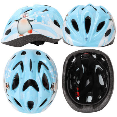 

Greensen Kid Game Play Head Protector Cartoon Penguin​ Pattern Children Bicycle Helmet Roller Safe Hat