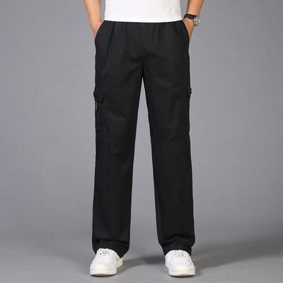 

Tailored Mens Casual Cotton Multi-pocket Plus Size Outdoors Sports Overalls Long Pants