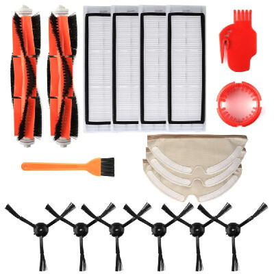 

Robotic Vacuum Cleaner Filters Side Brushes Main Brush Kit 18pcs Replacement Accessories for XIAOMI Roborock S55 S50 S51 Robot Vac