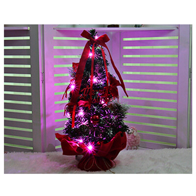 

〖Follure〗LED Artificial Tabletop Mini Christmas Tree Decorations Festival Miniature Tree